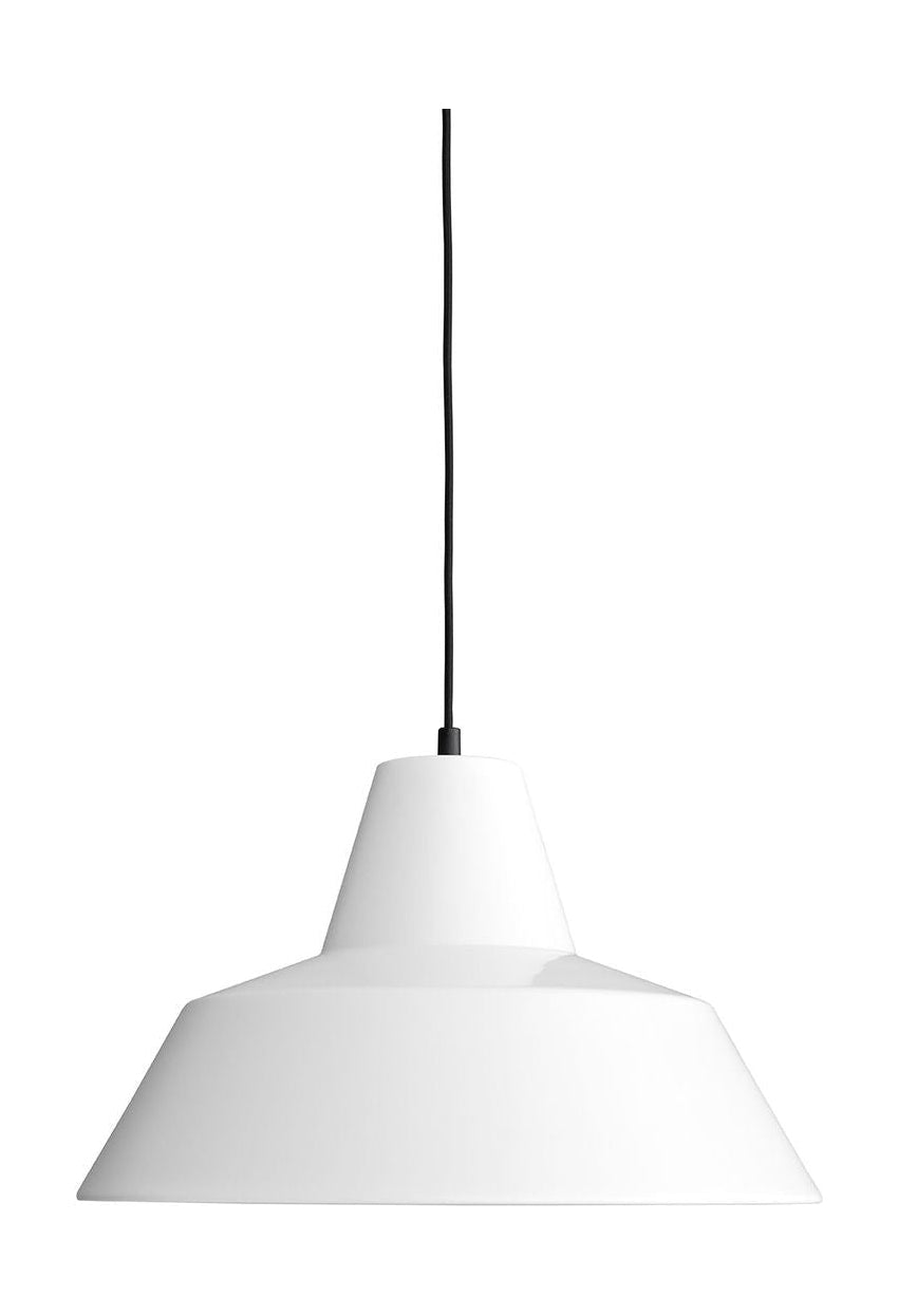 Lámpara de suspensión del taller hecha a mano W4, blanco