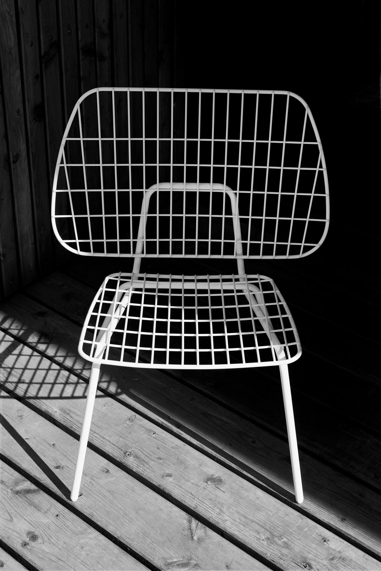 Audo Copenhagen WM String Seat Pute utendørs/servering, mørk grå