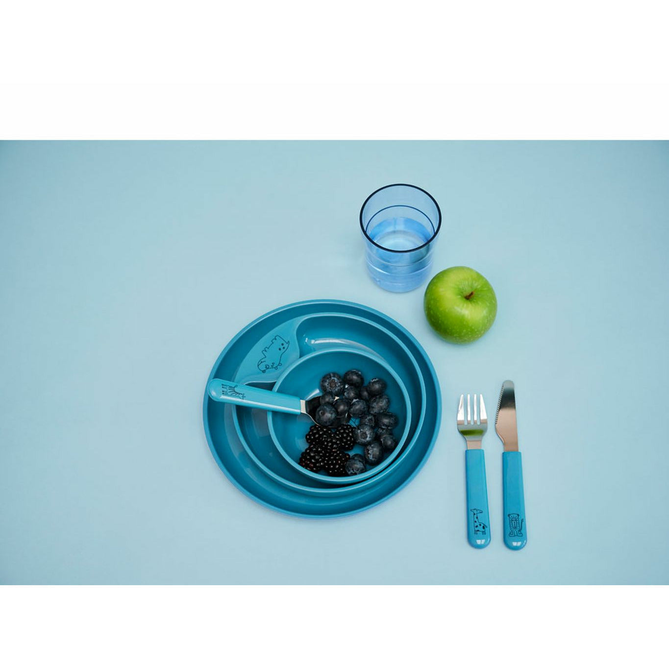 Mepal Kinder-Trinkglas 0,25 L, dunkelblau