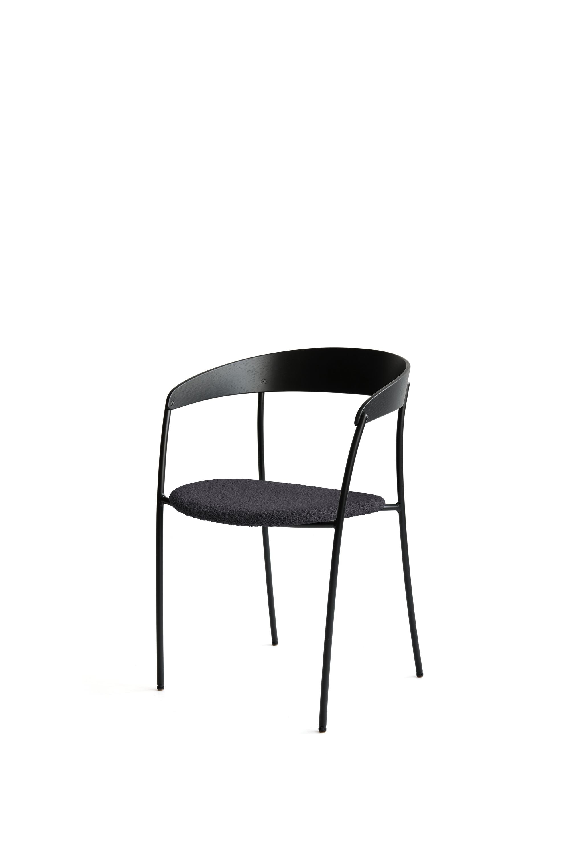 New Works Chêne noir manquant de fauteuil, océan