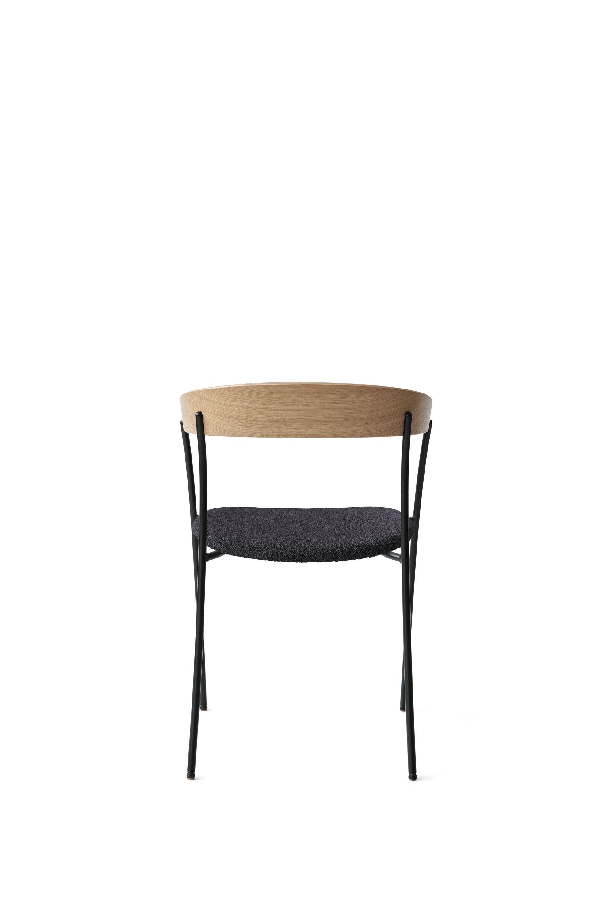 New Works Ontbrekende fauteuil eiken, oceaan