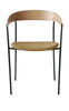 New Works Ontbrekende fauteuil eiken, oker