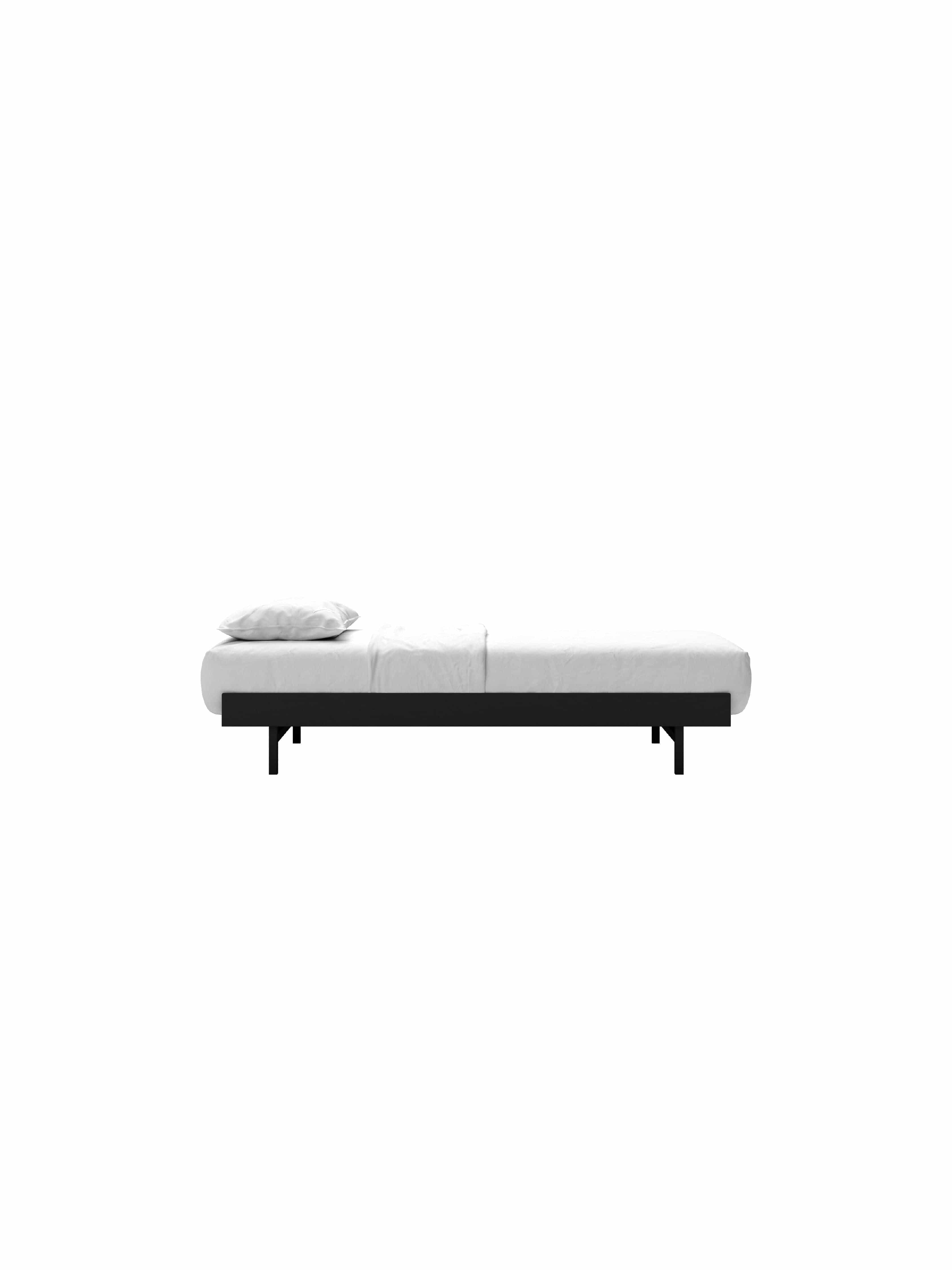 Moebe Bed 90 cm, zwart