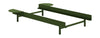 Moebe Lit avec 2 tables de chevet 90 cm, vert pin