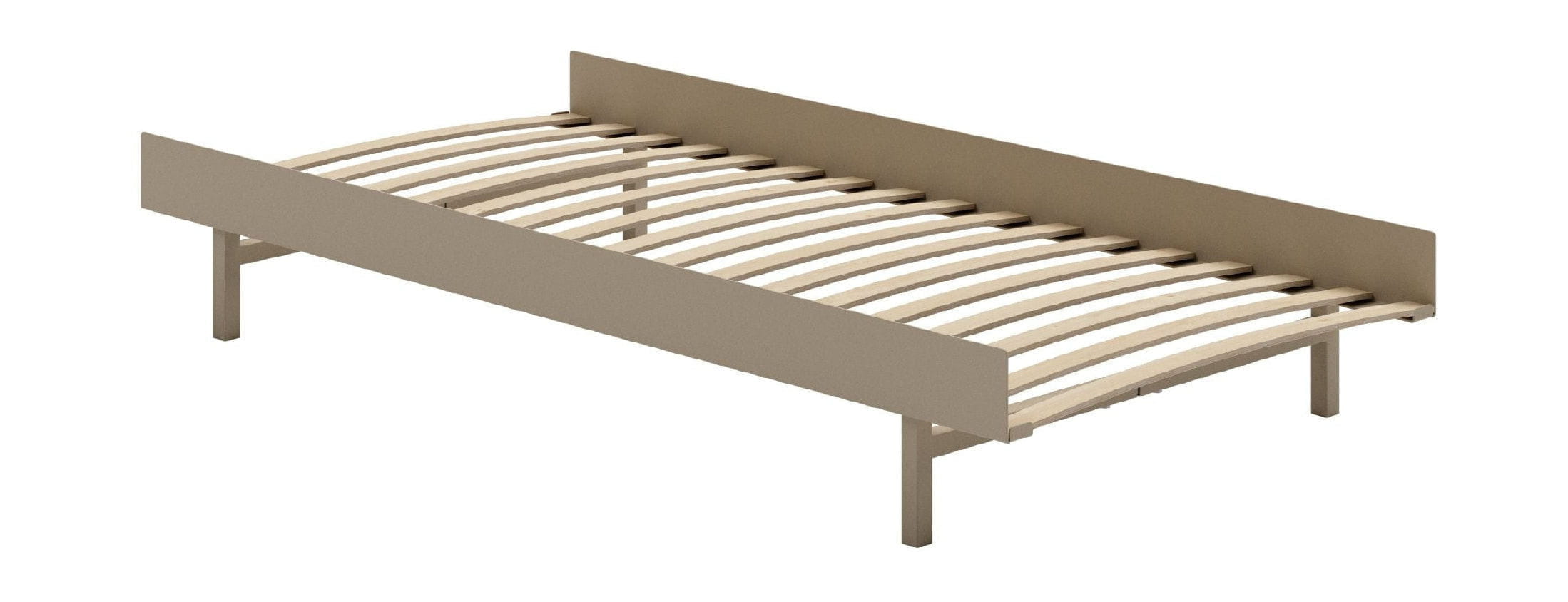 Moebe Bett mit Bettlatten 90 cm, Sand