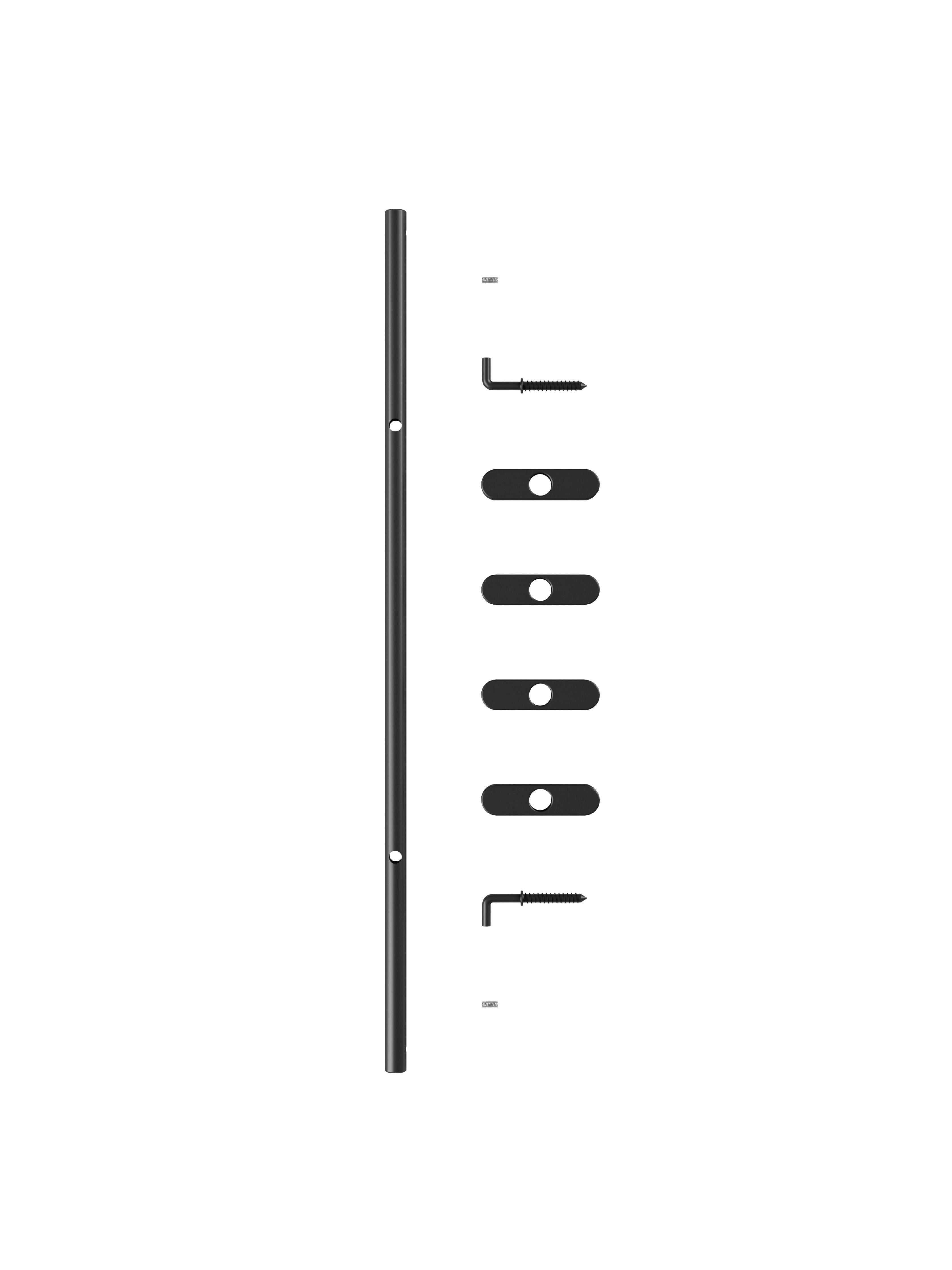 Moebe Hakenstreifen 40 cm, schwarz