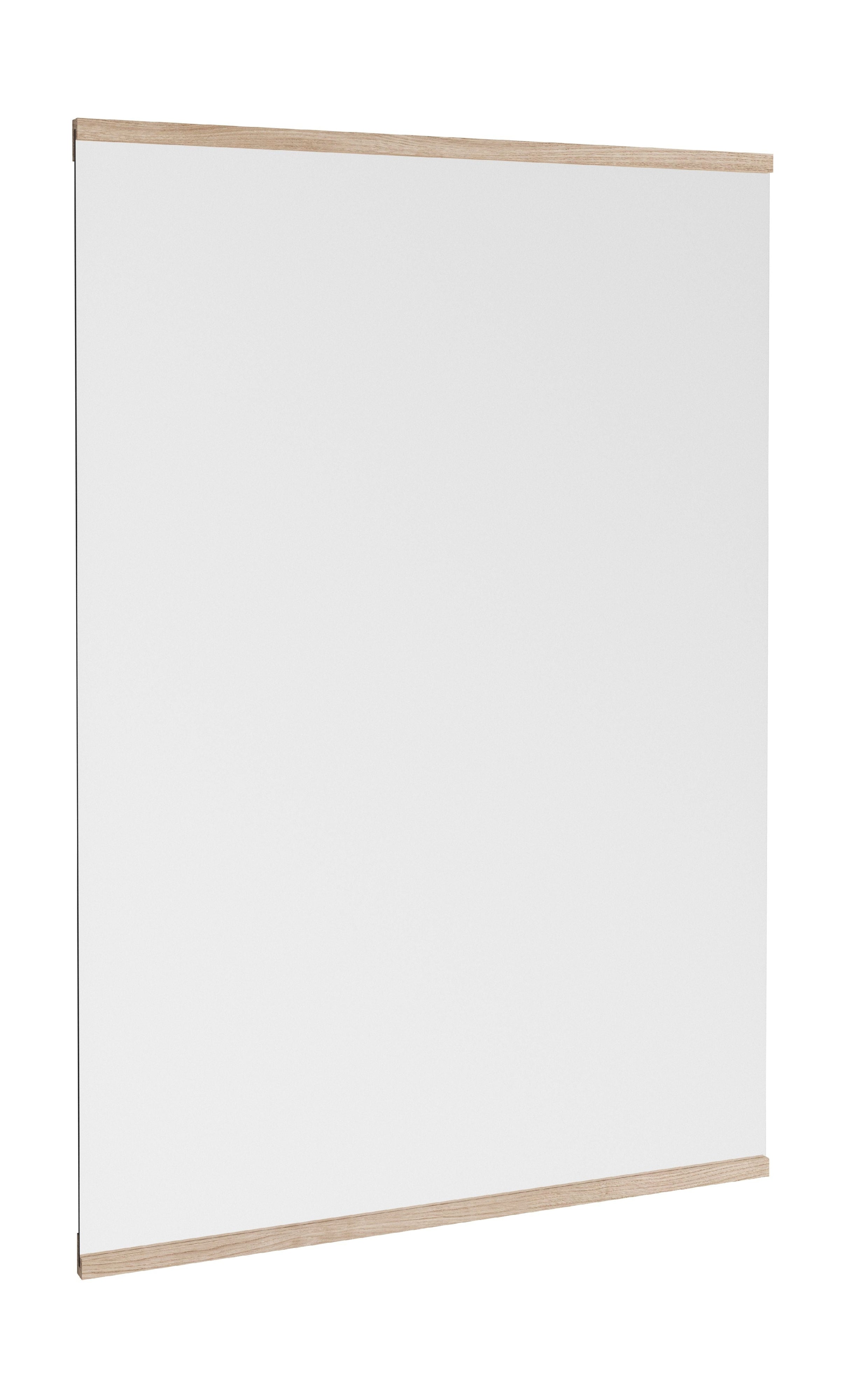 Specchio da parete rettangolare Moebe 101,8x70 cm, quercia