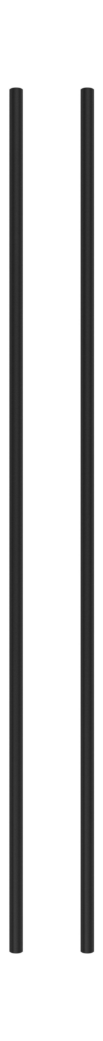Moebe Hyllyjärjestelmä/seinähyllyt jalka 115 cm musta, sarja 2