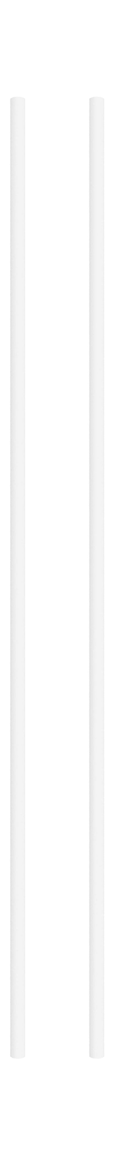 Moebe Hyllyjärjestelmä/seinähyllyt jalka 115 cm valkoinen, 2 sarja