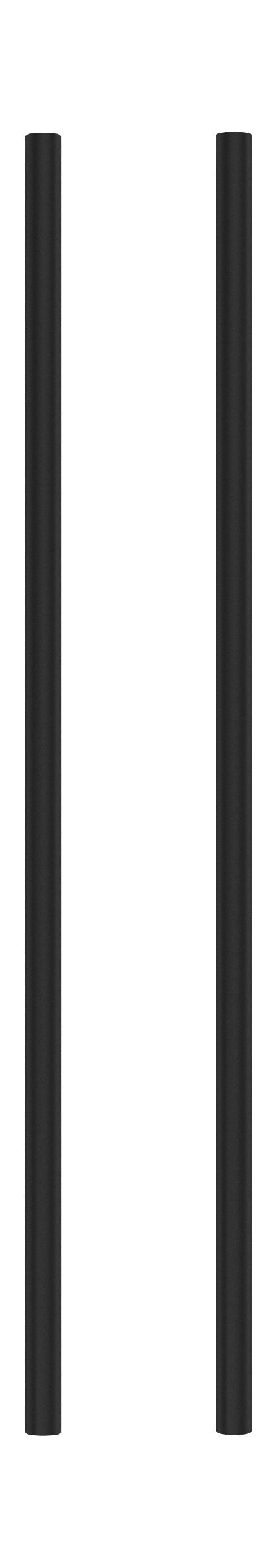 Sistema di scaffalature Moebe/gamba di scaffalature a parete 65 cm, nero