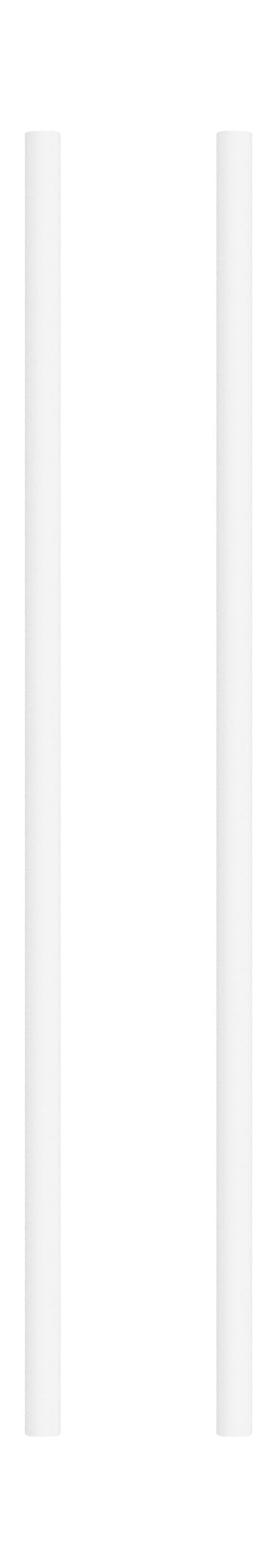 MOEBE Scaffali di scaffalatura/Gamba di scaffalature a parete 65 cm, bianco
