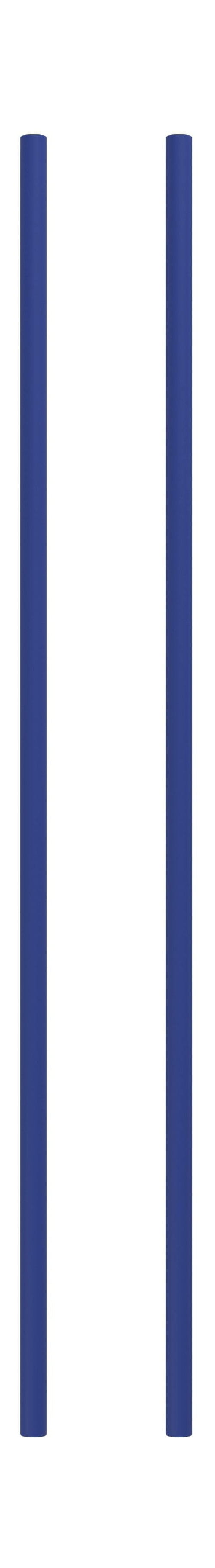 Moebe Système de étagères / étagères murales jambe de 85 cm bleu de profondeur, ensemble de 2