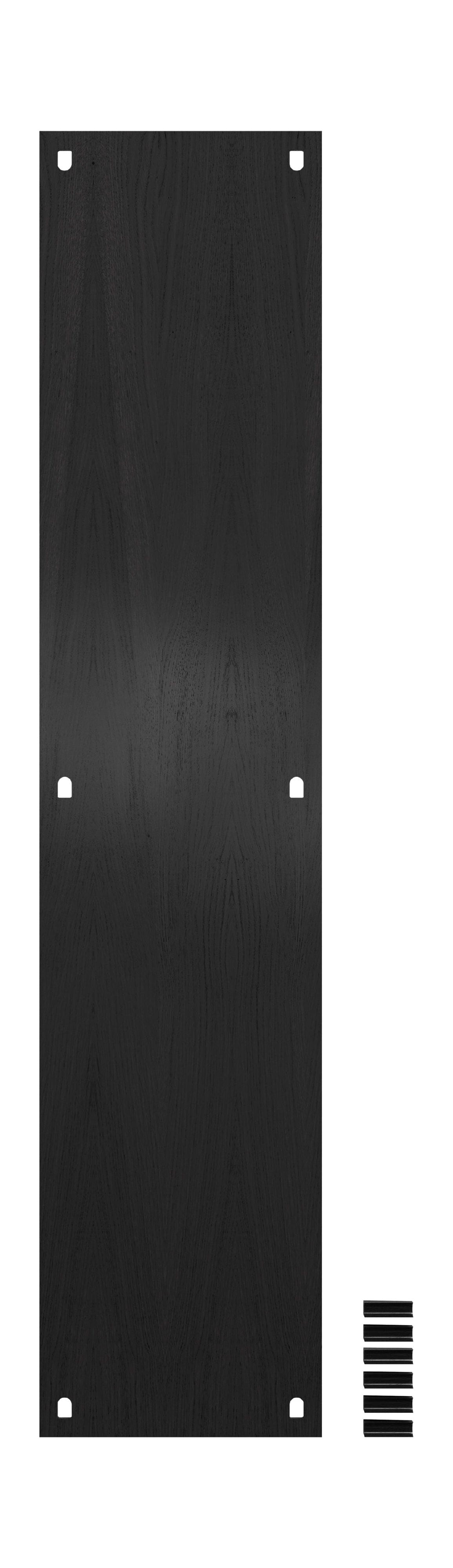 Sistema de estantería Moebe/estante de estantería de pared 162x35 cm, negro
