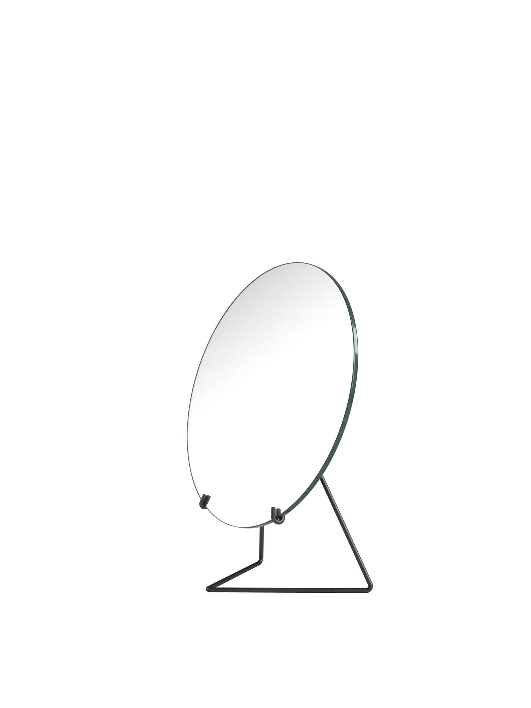 Moebe Mirror de pie Ø20 cm, negro