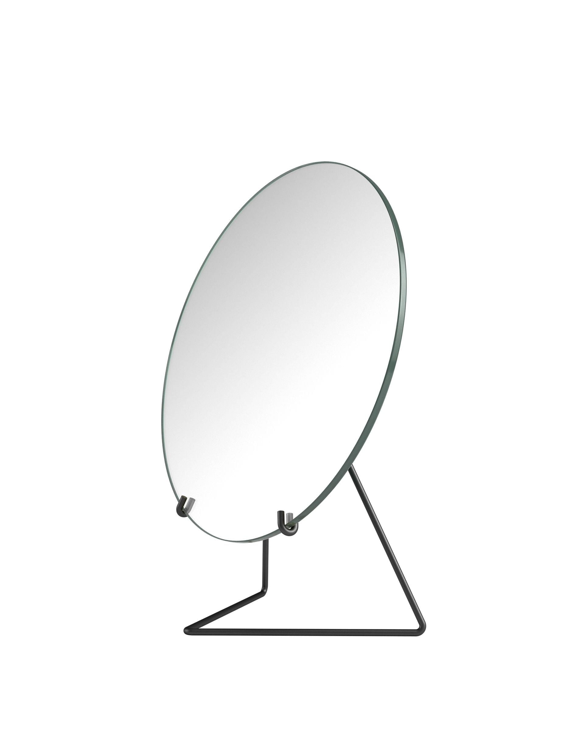 Moebe stående speil Ø30 cm, svart