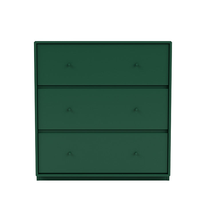 Montana bär byrå med 3 cm sockel, tallgrön