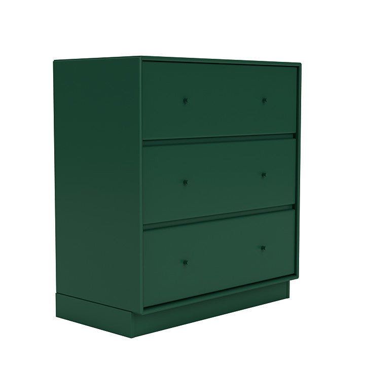 Montana Carry Dresser con zócalo de 7 cm, Pine Green