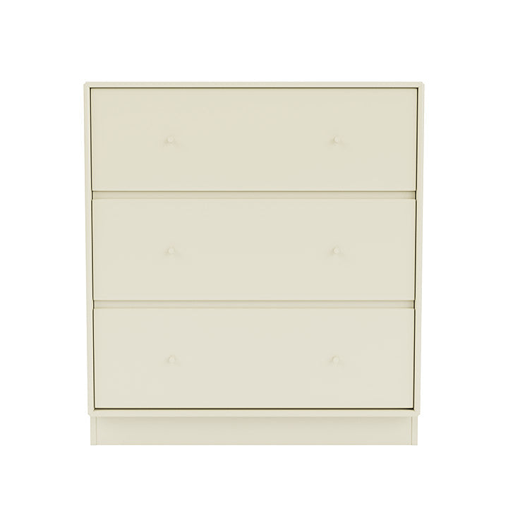 Montana Carry Dresser con zócalo de 7 cm, blanco vainilla