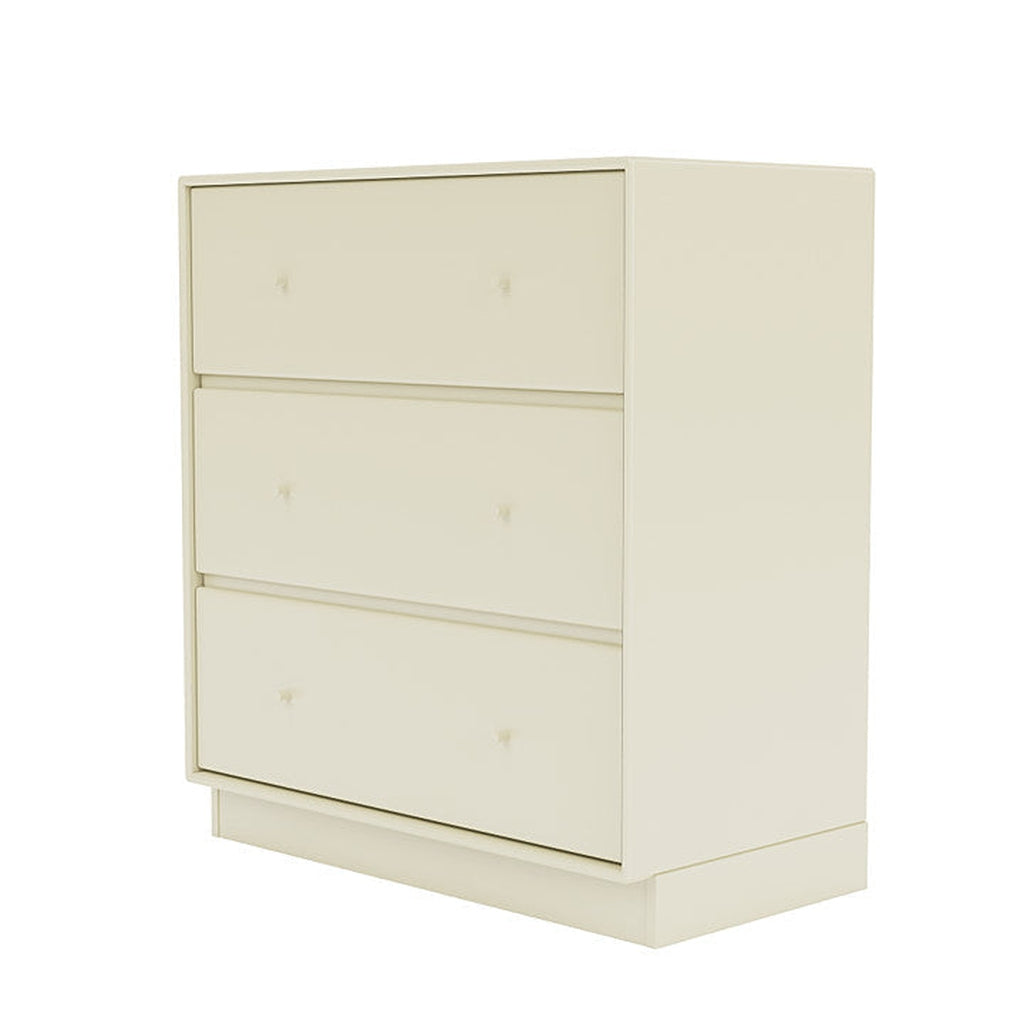 Montana Carry Dresser con zócalo de 7 cm, blanco vainilla
