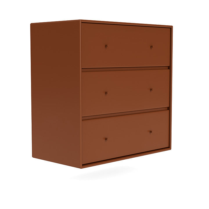 Montana Carry Dresser With Suspension Rail, Hazelnut Brown