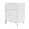 Montana draagt ​​dressoir met benen, Sneeuwwitje/mat Chrome