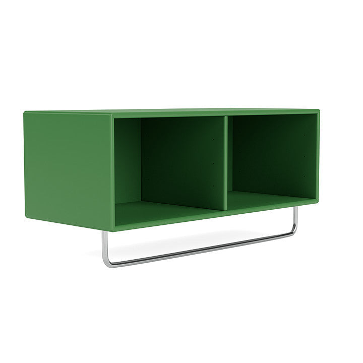 Montana Coat Shelf With Clothes Rack, Parsley Green