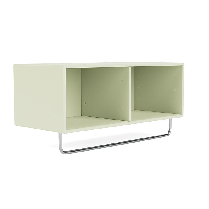 Montana Coat Shelf With Clothes Rack, Pomelo Green