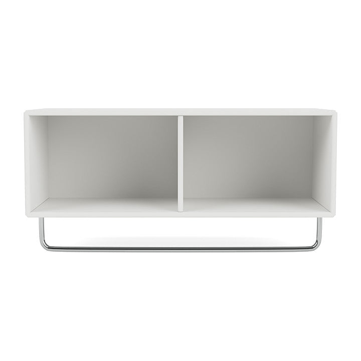 Montana Coat Shelf With Clothes Rack, White