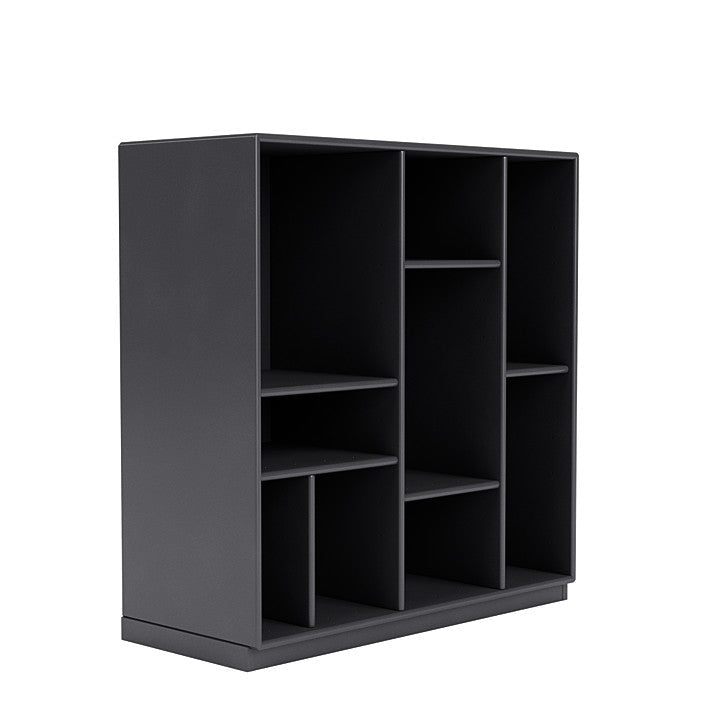 Montana Compile Decorative Shelf With 3 Cm Plinth, Carbon Black