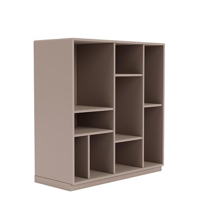 Montana Compile Decorative Shelf mit 3 cm Sockel, Pilzbraun