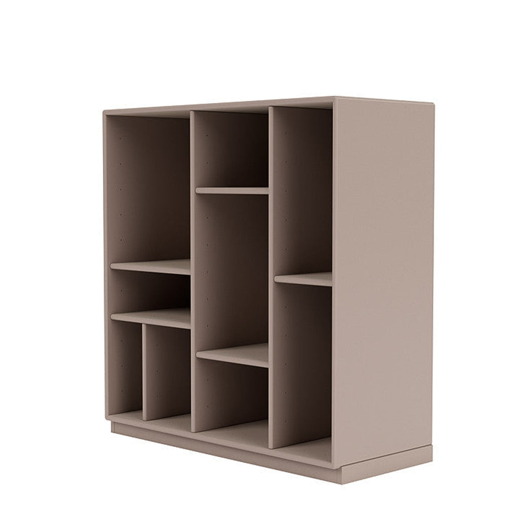 Montana Compile Decorative Shelf With 3 Cm Plinth, Mushroom Brown