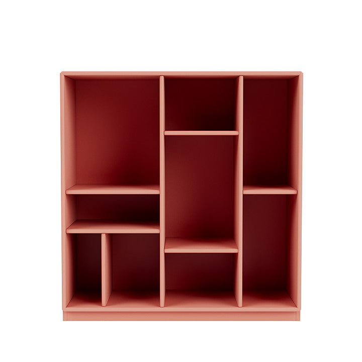 Montana Compile Decorative Shelf mit 3 cm Sockel, Rhabarberrot