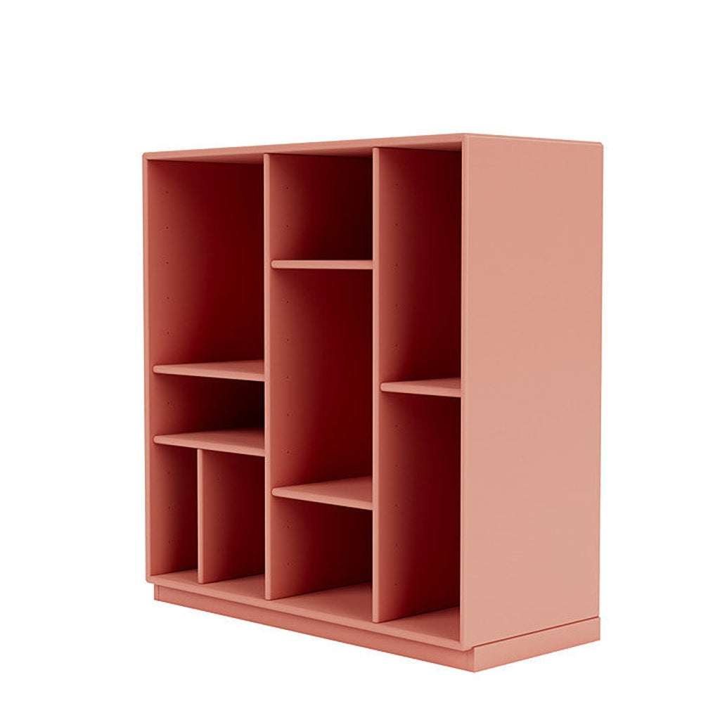 Montana Compile Decorative Shelf mit 3 cm Sockel, Rhabarberrot