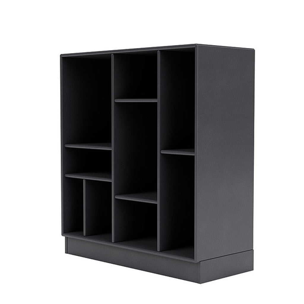 Montana Compilare lo scaffale decorativo con 7 cm Plinth, Black carbonio