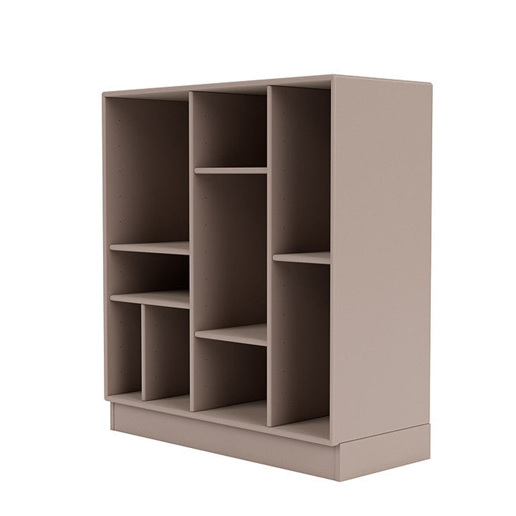 Montana Compile Decorative Shelf With 7 Cm Plinth, Mushroom Brown