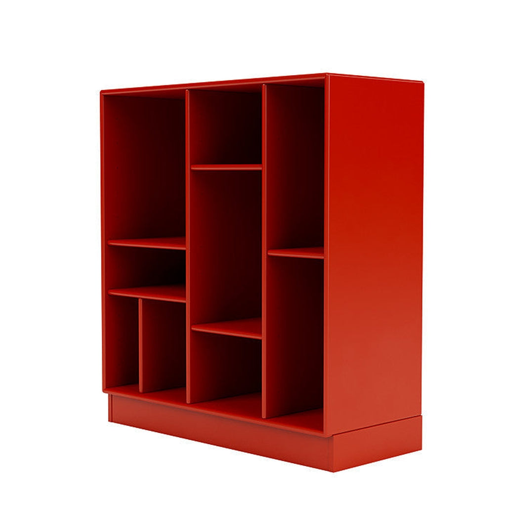 Montana Compile Decorative Shelf With 7 Cm Plinth, Rosehip Red