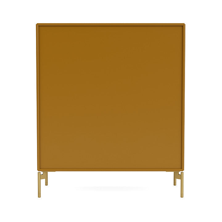 Montana Compile Decorative Shelf With Legs, Amber/Brass