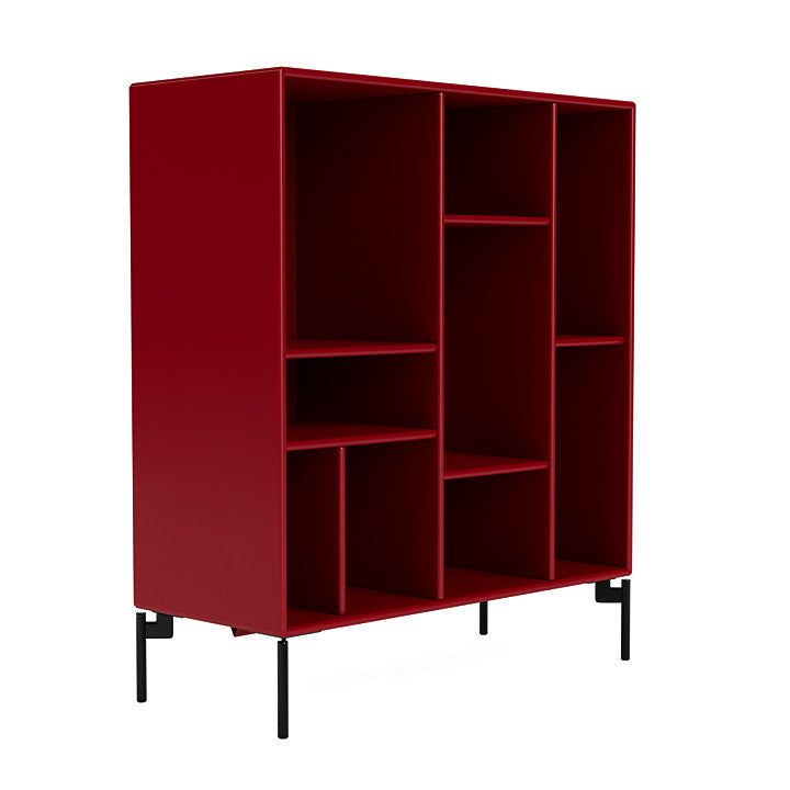 Montana Compile Decorative Shelf With Legs, Beetroot/Black