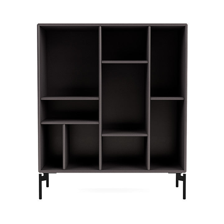 Montana Compile Decorative Shelf With Legs, Coffee/Black