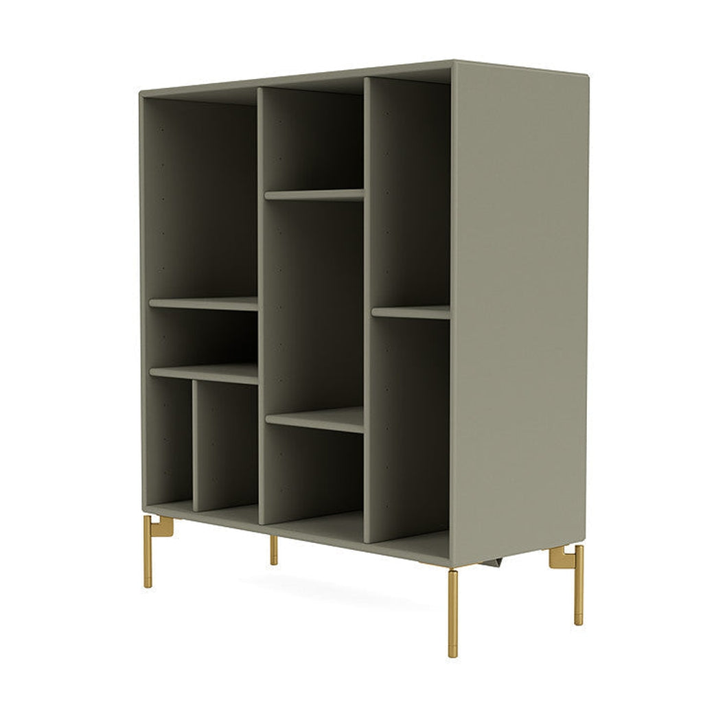 Montana Compile Decorative Shelf With Legs, Fennel/Brass