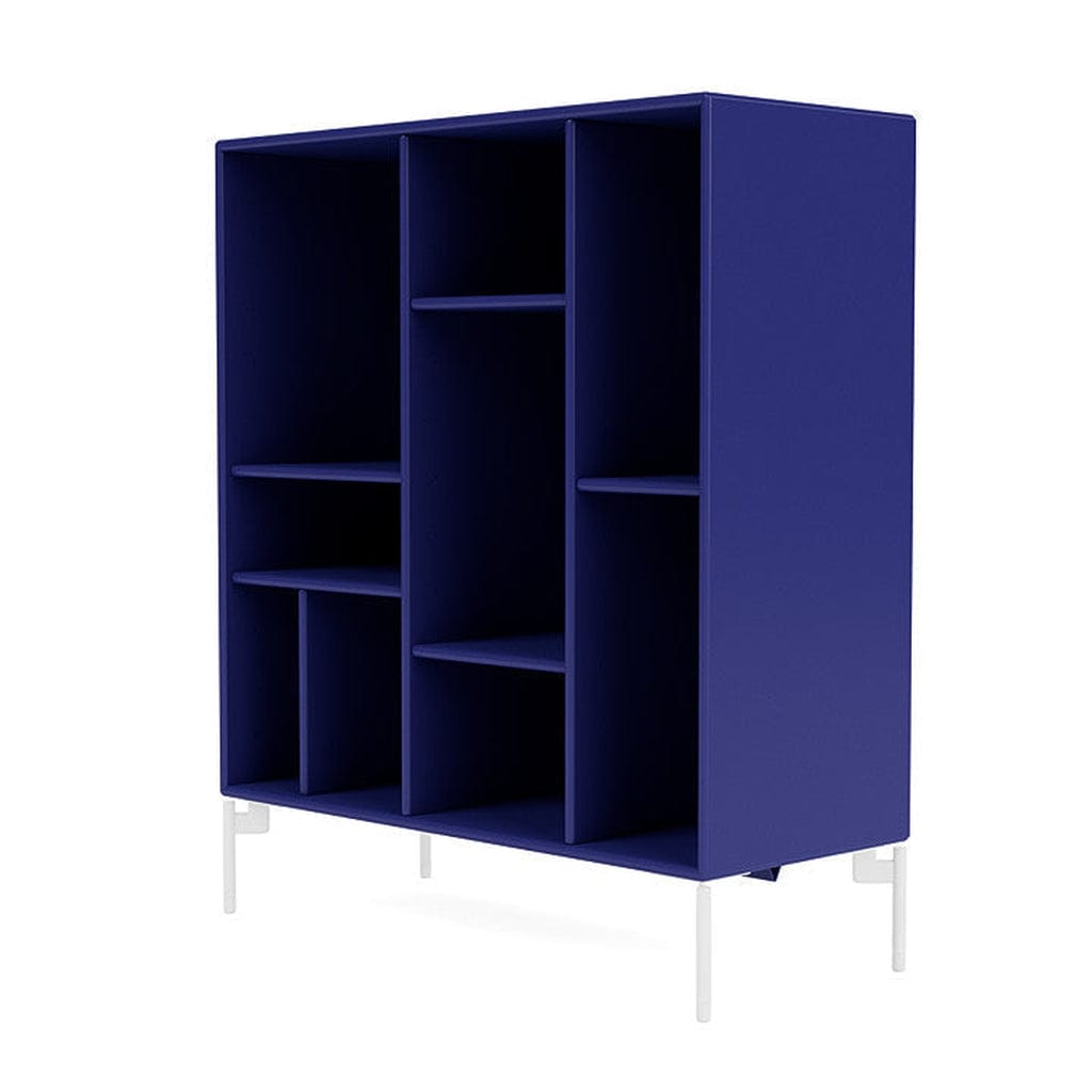 Montana Compile Decorative Shelf With Legs, Monarch Blue/Snow White