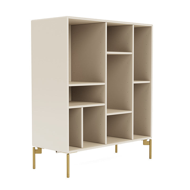 Montana Compile Decorative Shelf With Legs, Oat/Brass