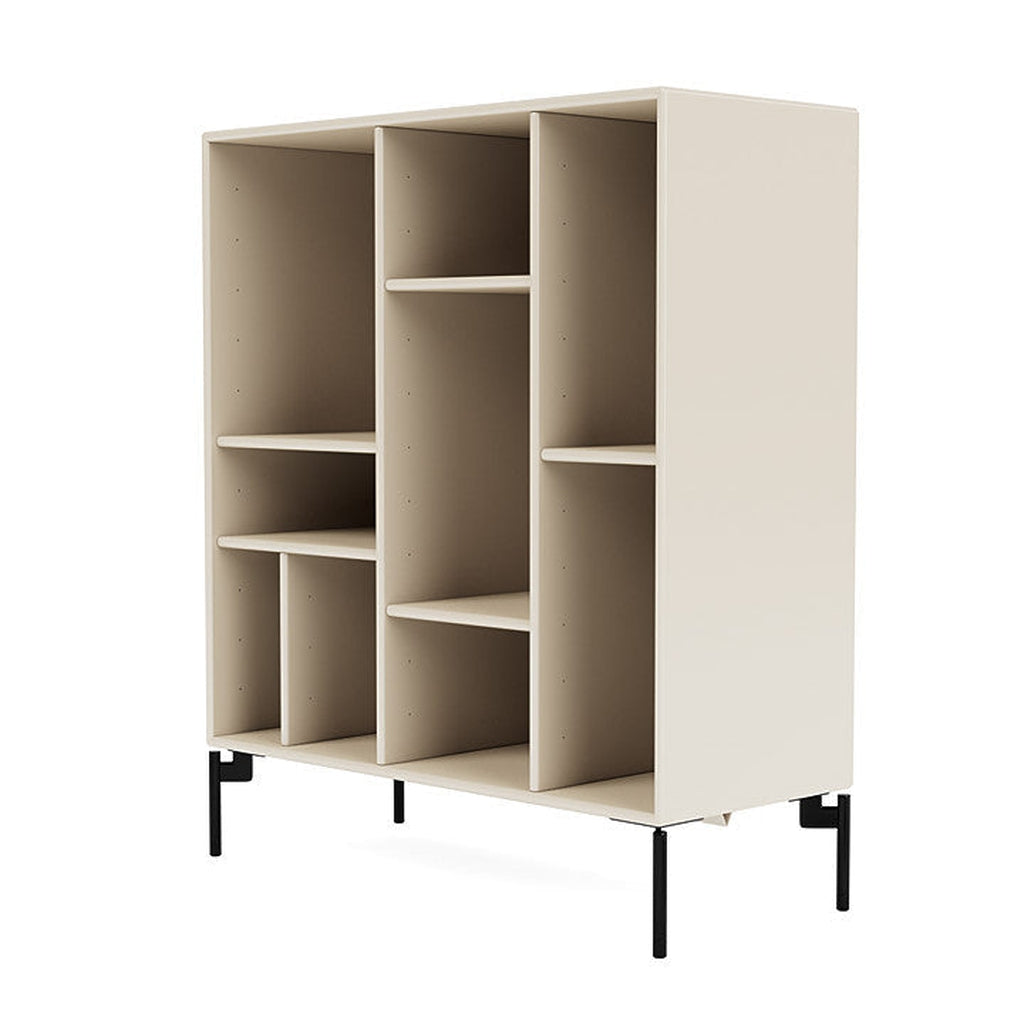 Montana Compile Decorative Shelf With Legs, Oat/Black