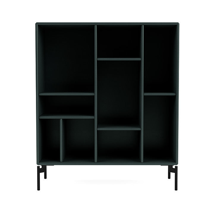 Montana Compile Decorative Shelf With Legs, Black Jade/Black