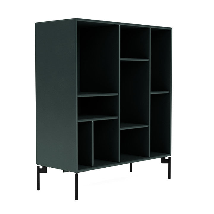 Montana Compile Decorative Shelf With Legs, Black Jade/Black