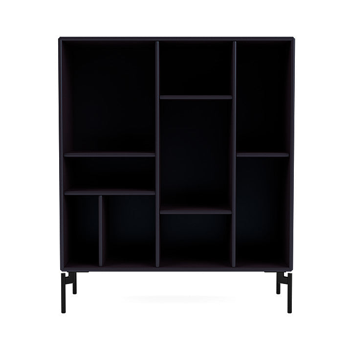 Montana Compile Decorative Shelf With Legs, Shadow/Black