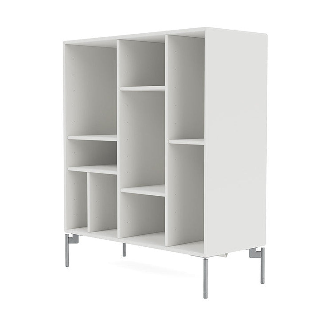 Montana Compile Decorative Shelf With Legs, White/Matt Chrome