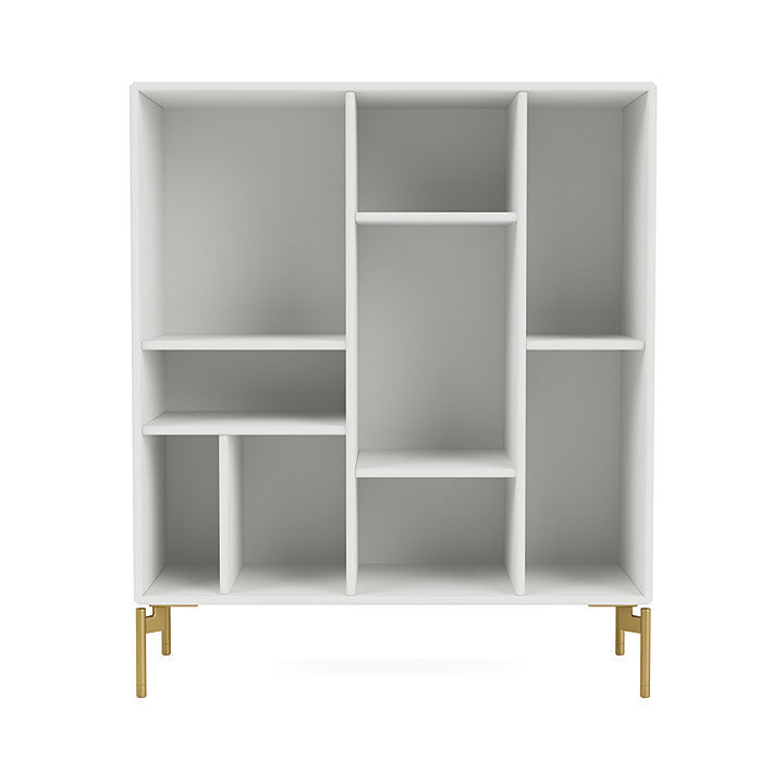 Montana Compile Decorative Shelf With Legs, White/Brass