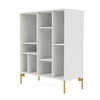Montana Compile Decorative Shelf With Legs White/Brass