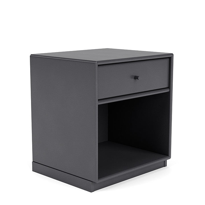 Montana Dream Nightand avec du socle de 3 cm, noir de carbone